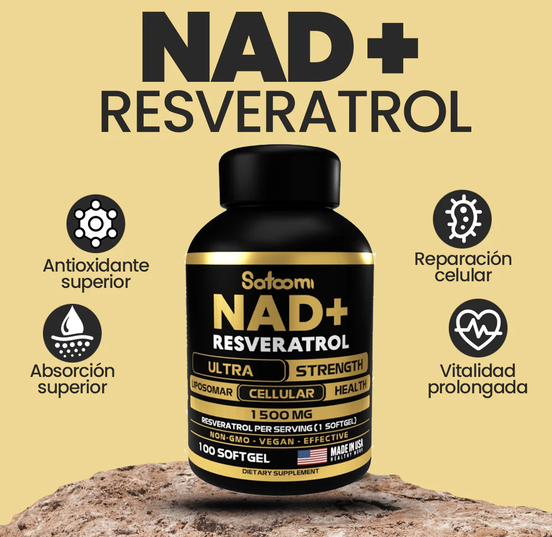 NAD RESVERATROL X 100 SOFFGELS + ENVÍO GRATIS